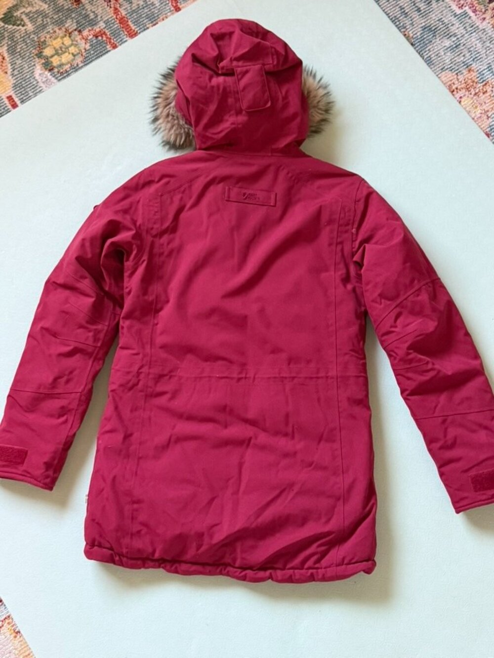 Fjallraven Nuuk Yupik Parka XXS Red Oak Fur Hood Winter Coat - Picture 7 of 16